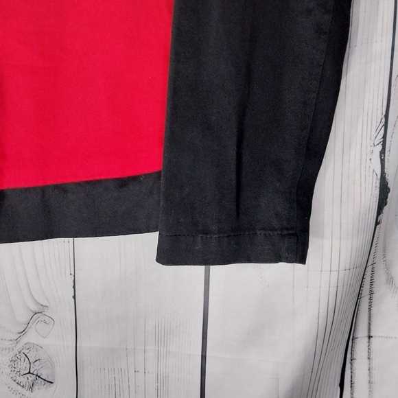 Red and Black Asymmetrical Zip Jacket - Picture 2 of 13